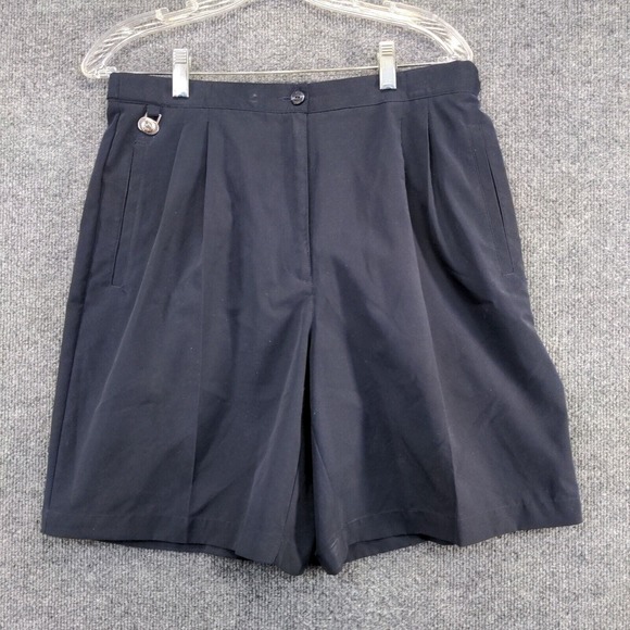 LizGolf Women's Chino Shorts Blue Size 12 Polyester Blend Slash Pockets - Picture 5 of 11